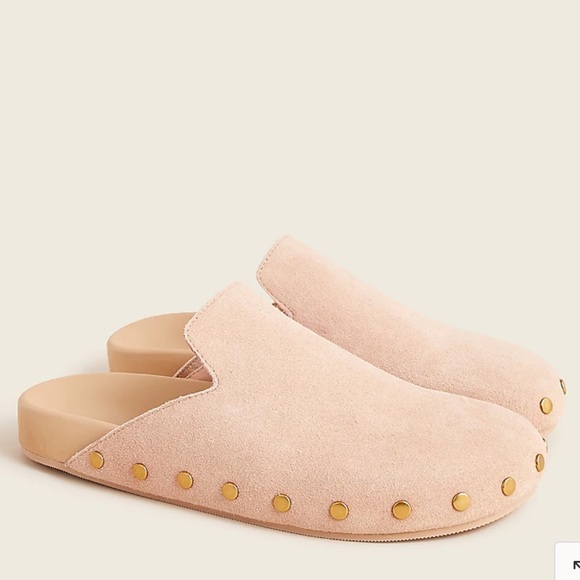 J. Crew Shoes - J.Crew Suede Studded Clogs Shoes Size 11 New